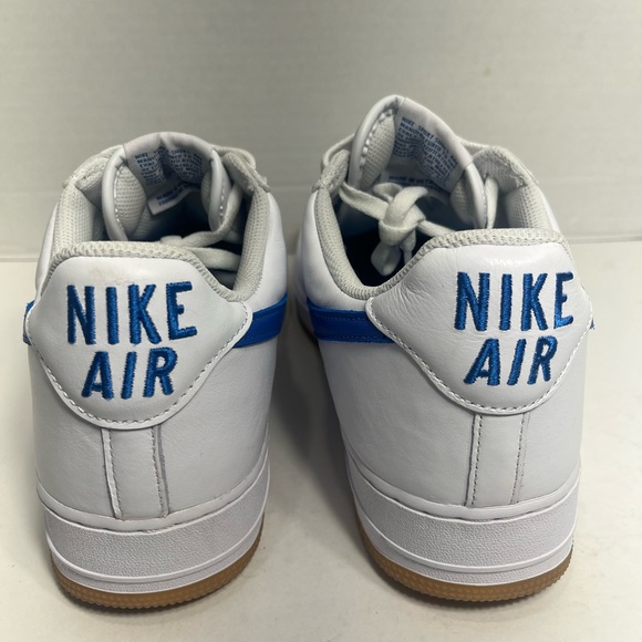 Nike Air Force 1'07 Low Men's Shoes White/Royal Blue DJ3911-101 Used Size 13 - Picture 3 of 12